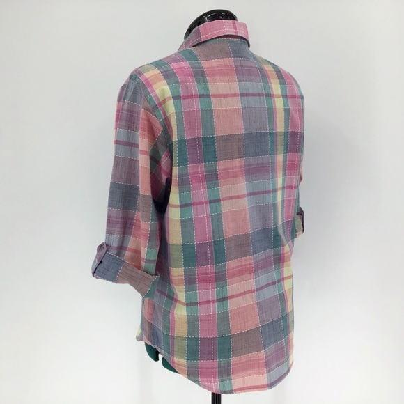 Koret City Blues Vintage Plaid Button-Up Shirt - Picture 4 of 14
